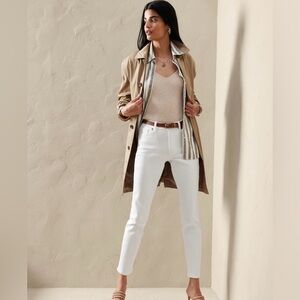 Banana Republic White Skinny Pants